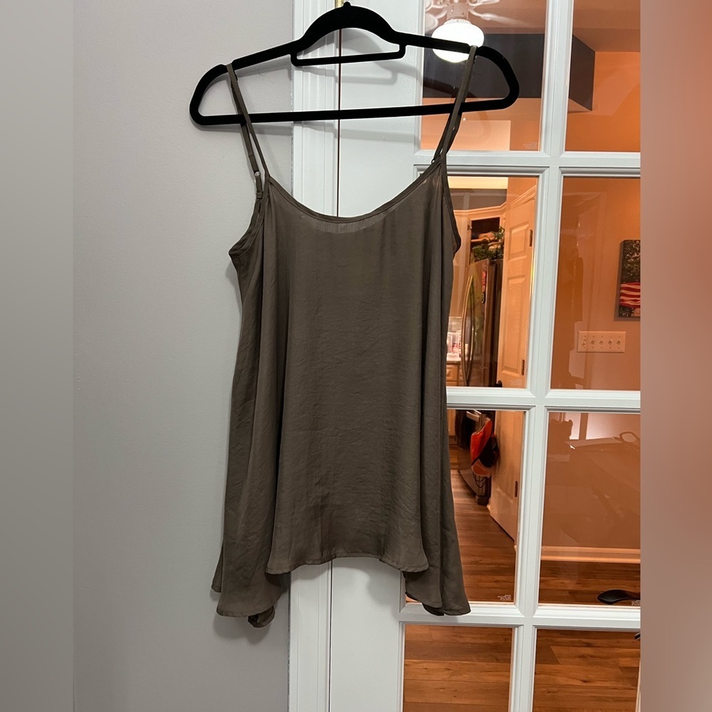 Show Me Your MuMu spaghetti strap brown camisole top sz M - Picture 2 of 6